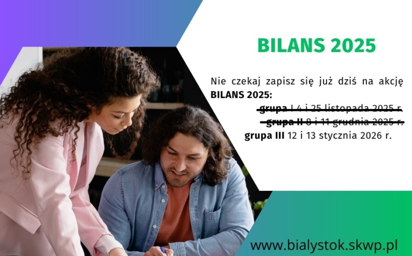 Ostatni dzwonek - BILANS 2025  GRUPA III - 12 i 13 stycznia 2026 r.