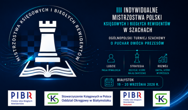Ruszyły zapisy na III Indywidualne Mistrzostwa Polski w Szachach  dla księgowych i biegłych rewidentów 19-20 września 2026 r.