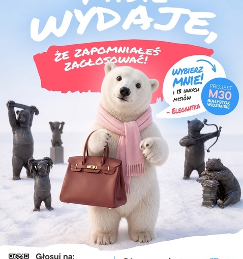 🐻 Miś Elegantka chce zostać WidziMisiem! Włącz się do akcji i oddaj swój głos! 💚
